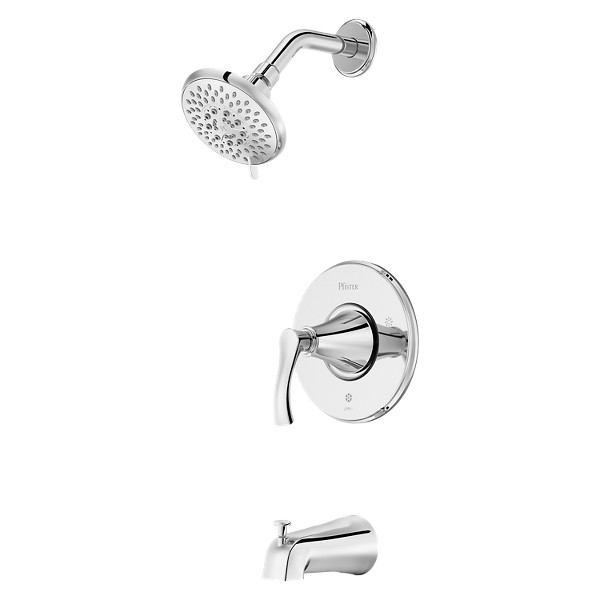 Polished Chrome Woodbury LG89-8WDCC 1-Handle Tub & Shower Trim Kit