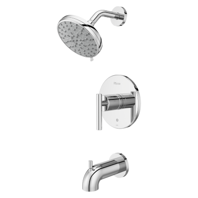 Polished Chrome Zeelan 8P8-WS2-ZLSC 1-Handle Tub & Shower Trim Kit 