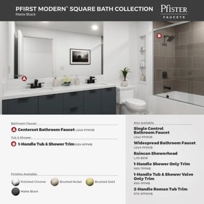 Product Thumbnail Image for pfirstmodensquarebathcollection_option1_matteblack